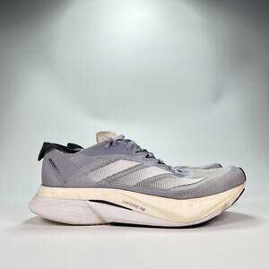 Adidas Adizero Boston 12 Silver Violet Running Shoes Lace Up HQ2170 Women’s Sz 8